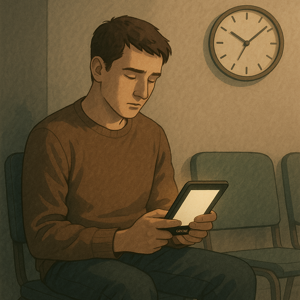 قصة قصيرة عن الوحدة والقراءة بجهاز كيندل