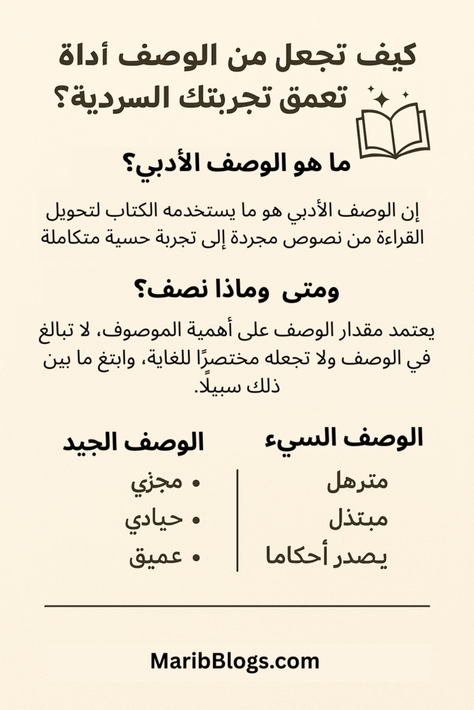 الوصف الأدبي وأهميته في تجربة القارئ