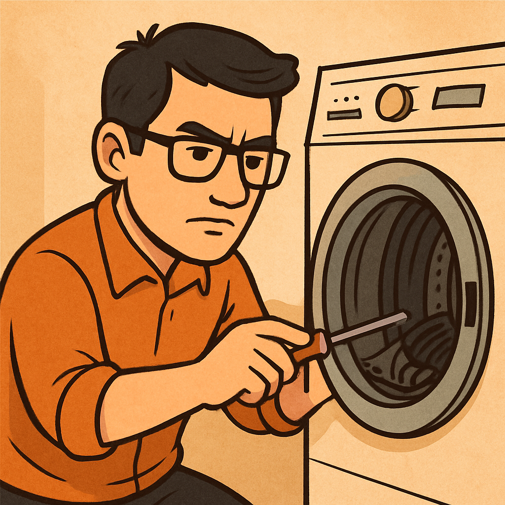 رحلتي مع الغسالة: قصة طريفة عن الكبرياء