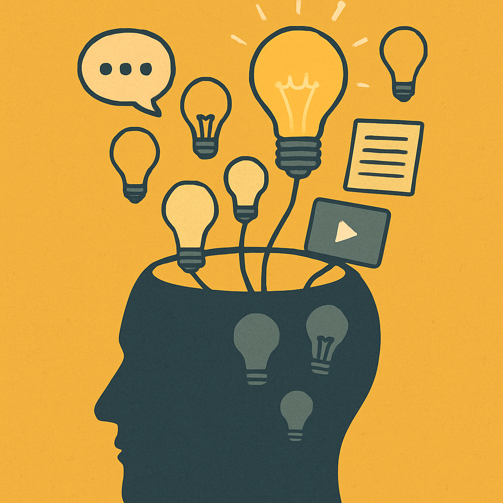 مصادر أفكار لا تنتهي: كيف أجد أفكارًا للمحتوى حتى إن لم تكن لديك خبرة؟