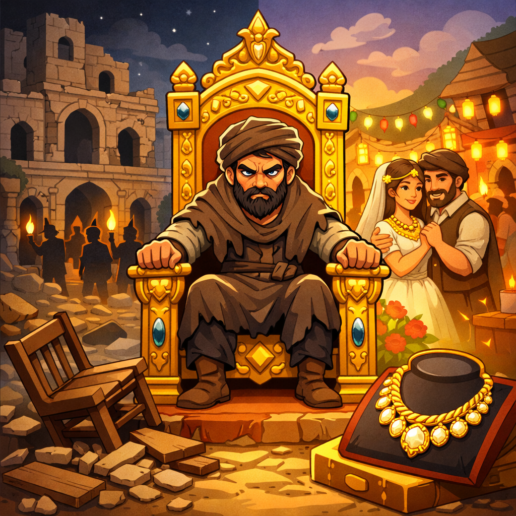 قصة كرسي جابر: حكاية رمزية عن السلطة والمظاهر