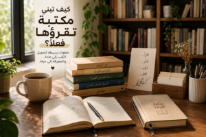 كيف تبني مكتبة تقرؤها فعلًا؟ دليل لبناء عادة قراءة عميقة ومستدامة