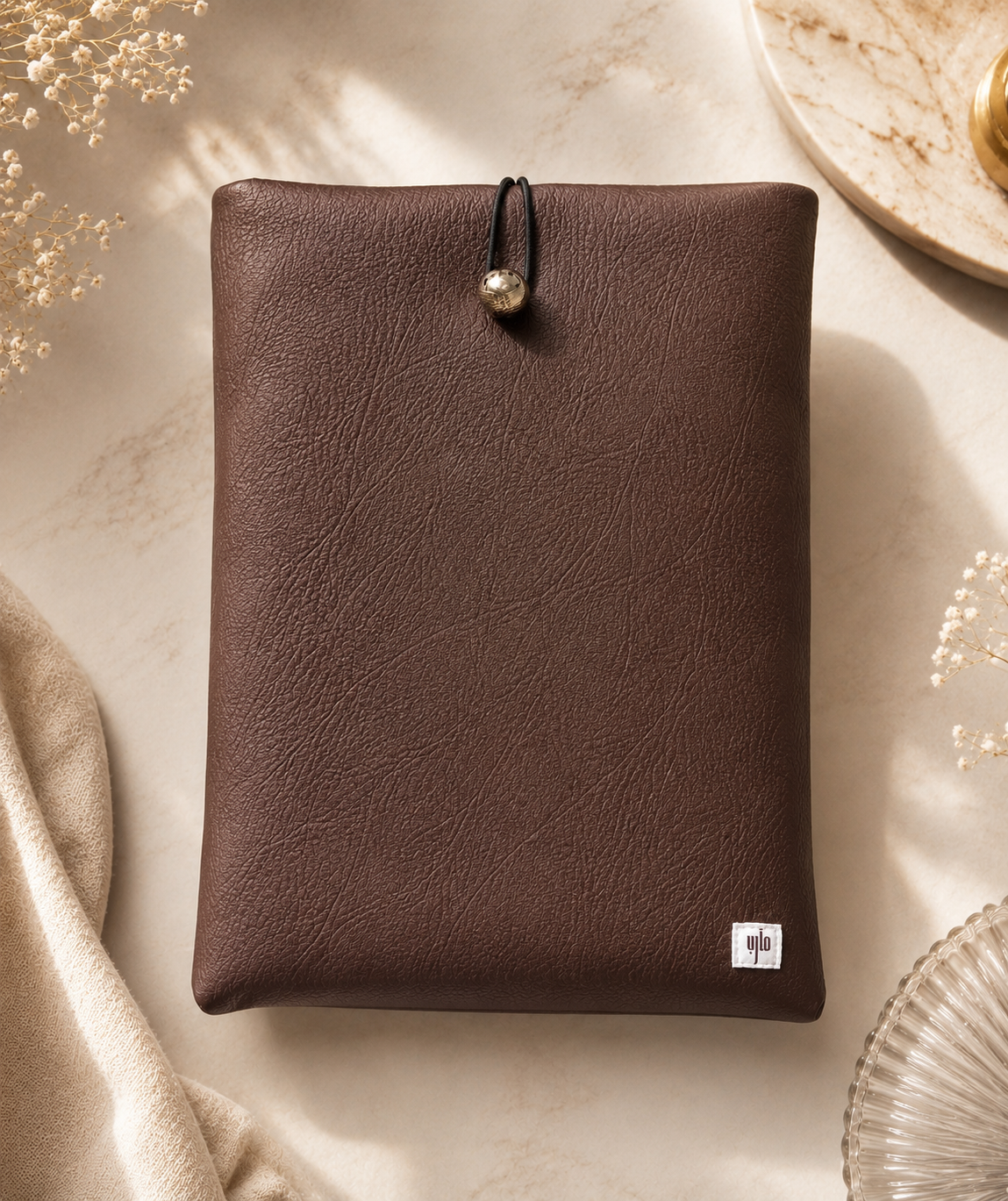 حافظة كتب فاخرة مبطنة للقراء | Book Sleeve يدوي لحماية الروايات والكتب